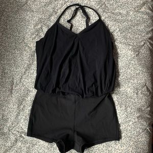 Lululemon 2-in-1 Sports Tank Top & Spandex Shorts